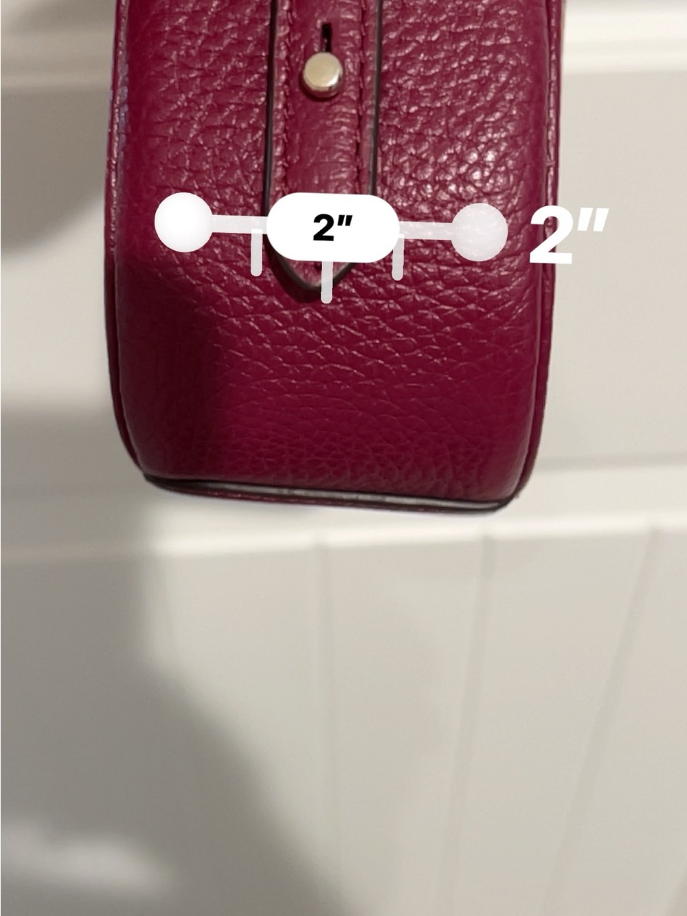 kate spade Wine Pebbled Leather Crossbody Bag with Tassel - Picture 11 of 11